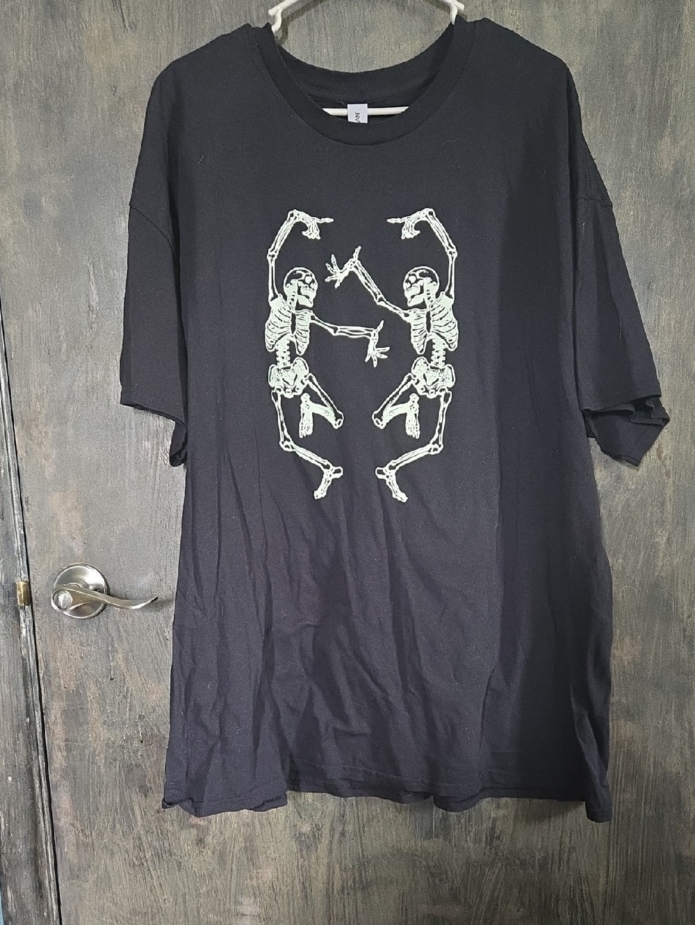 Gildan Black Dancing Skeleton Heavy Cotton T-Shirt